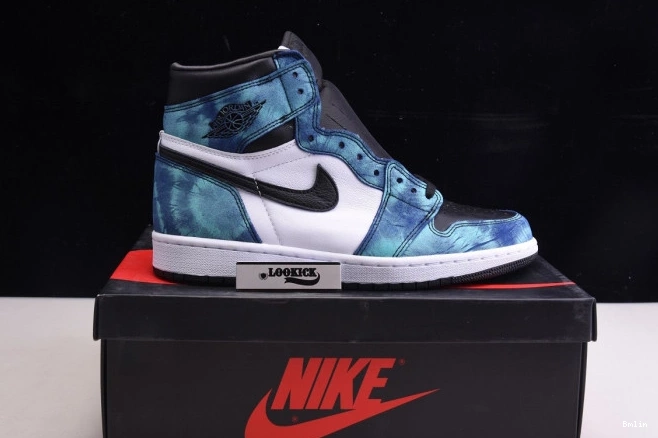Bmlin Tie-Dye Air OG 1 High Jordan CD0461-100 0712